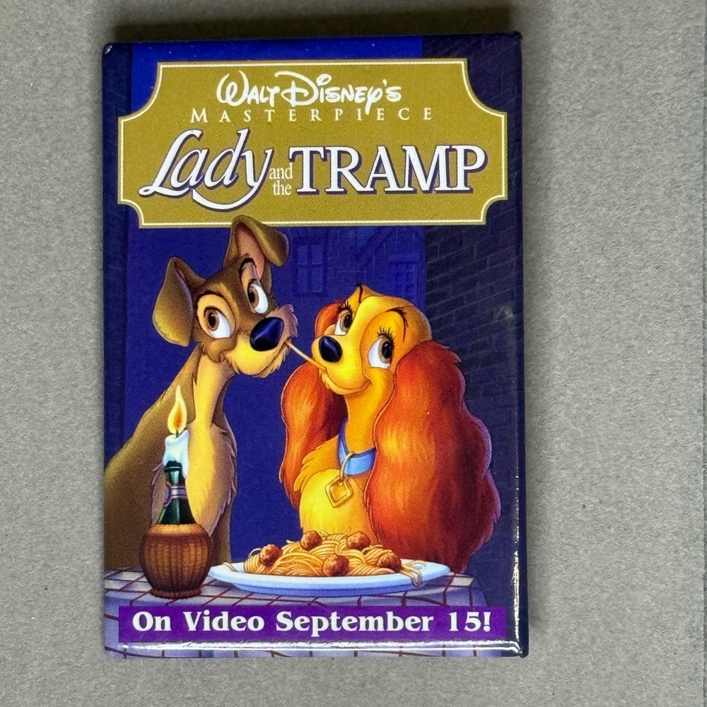 Lady and The Tramp Vintage Promotional Pin